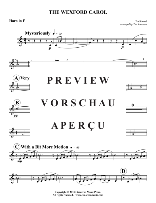 Produktgalerie: Seite 11 von 16 The Wexford Carol , , (Blechbläserquintett)