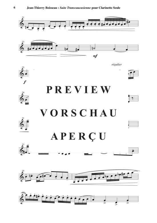 Product gallery: Page 7 of 18 Suite Transcaucasienne (6 études) , , clarinet solo