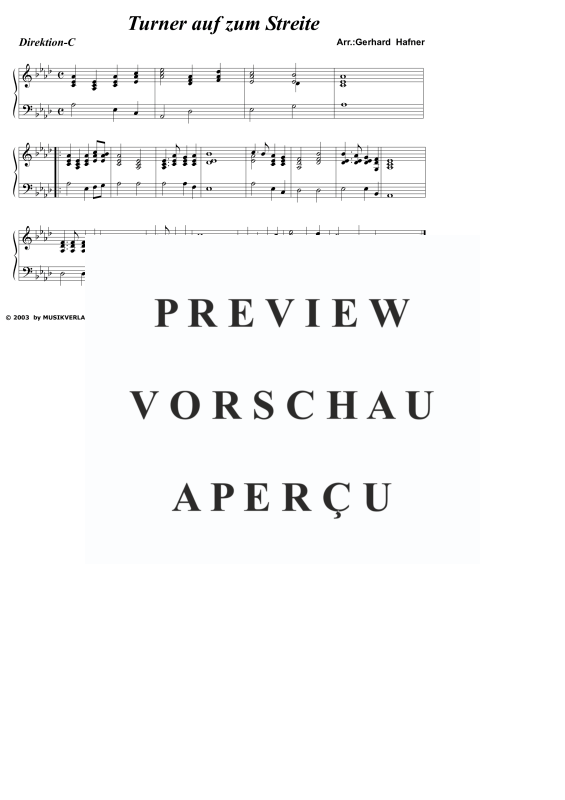 Product gallery: Page 7 of 11 Turner auf zum Streite, , (large wind orchestra)