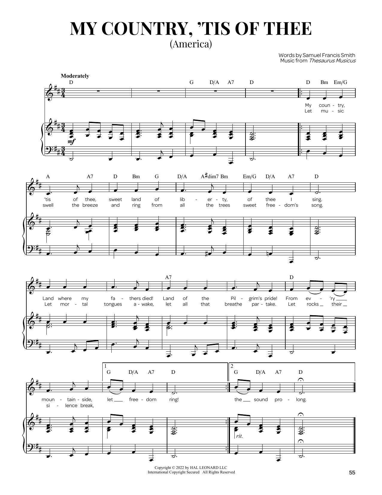 Produktbild zu: My Country, 'Tis Of Thee (America)