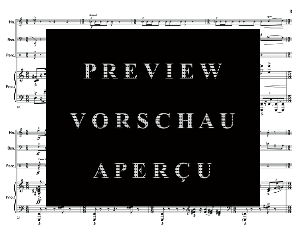 gallery: Wind Music, , (horn in F, bassoon, percussion and piano)