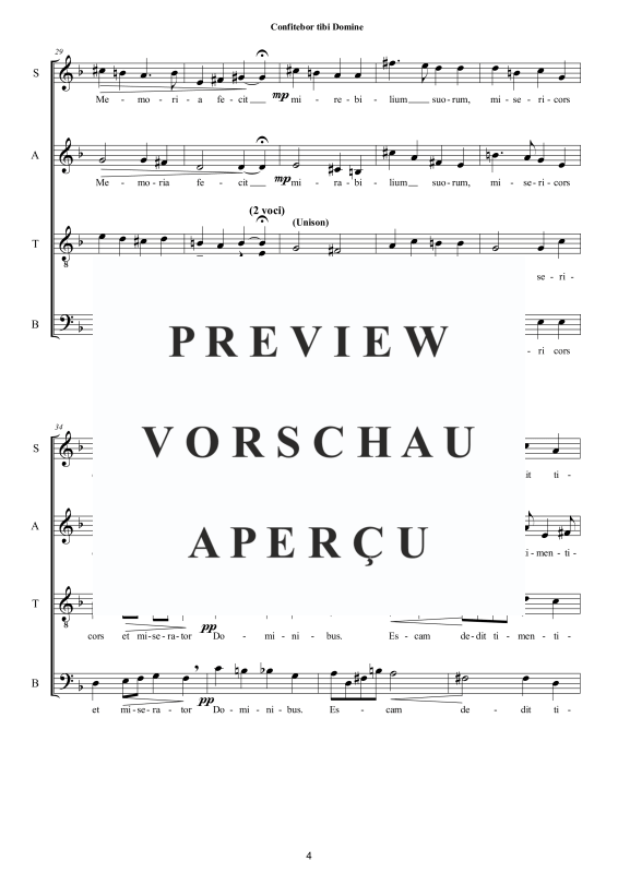 Produktgalerie: Seite 5 von 11 Confitebor tibi Domine - Sacred Motet, , Gemischter Chor