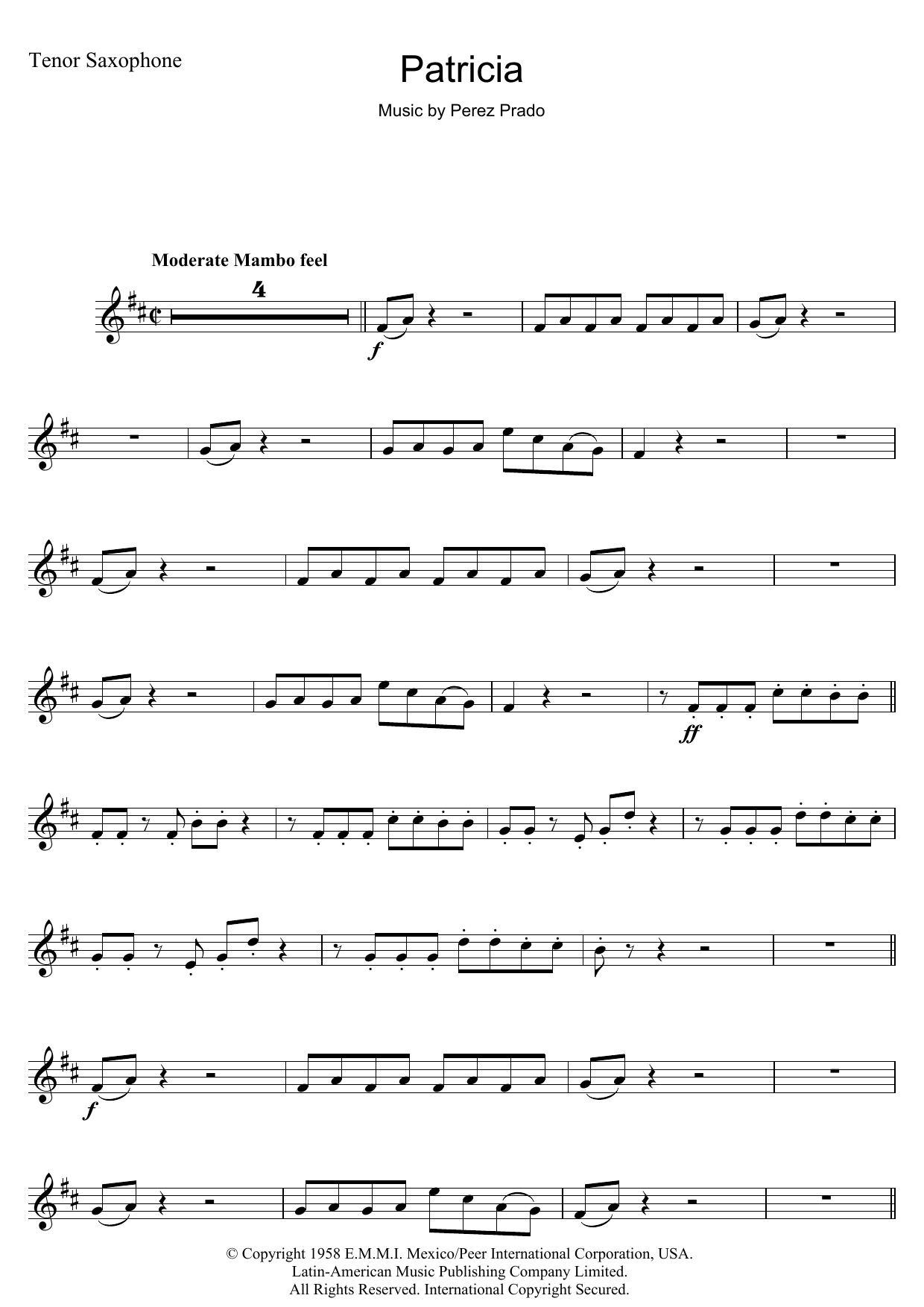 Product gallery: Page 1 of 1 Patricia, Perez Prado