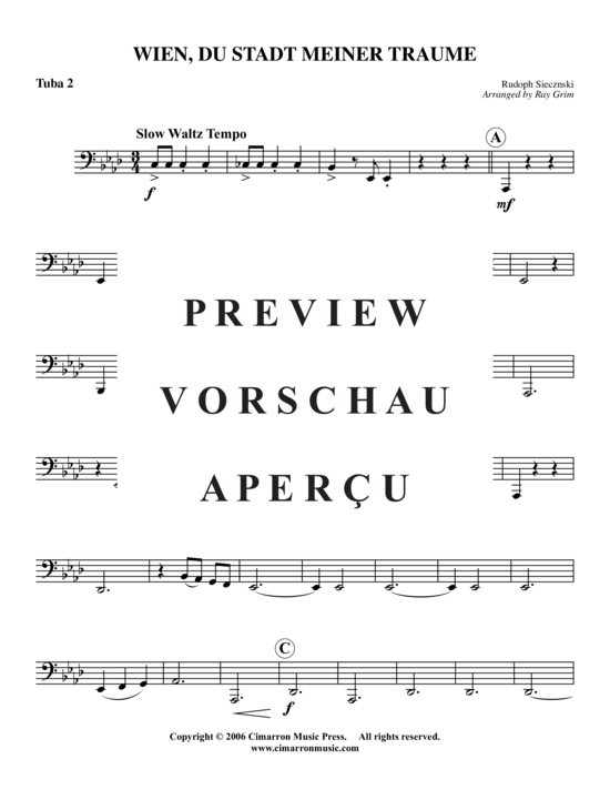 Product gallery: Page 14 of 15 Wein, Du Stadt Meiner Träume , , (Tuba Quartet: 2x Baritone, 2xTuba)