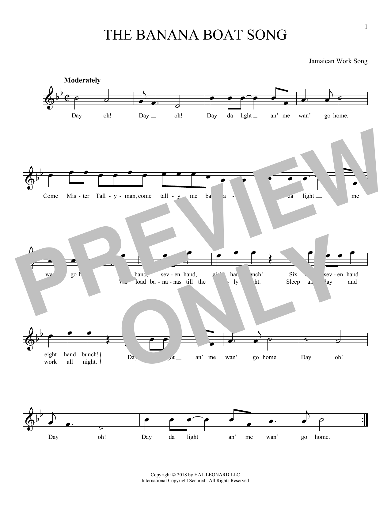 Product gallery: Page 1 of 1 The Banana Boat Song, Jamaican Work Song