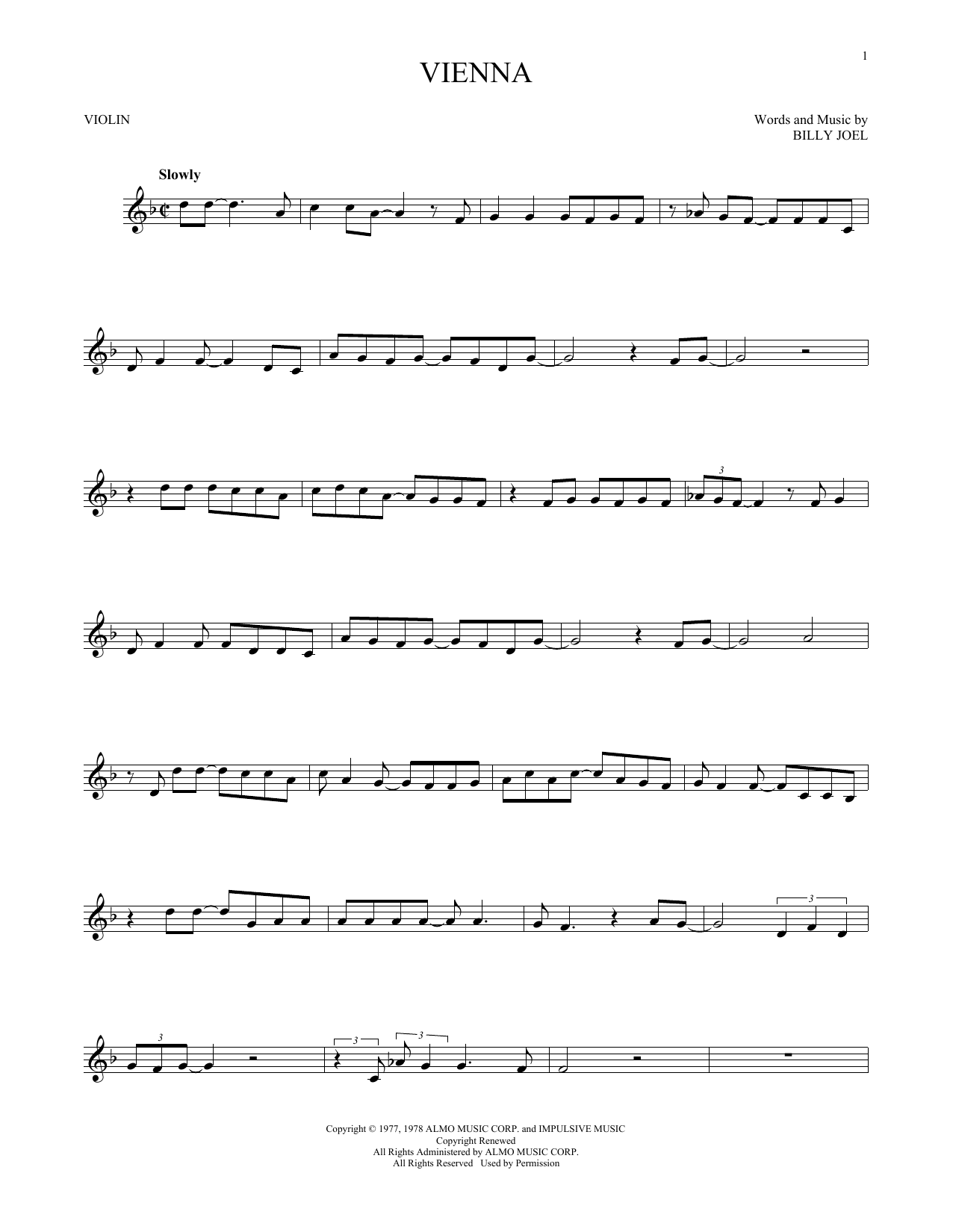 Product gallery: Page 1 of 1 Vienna, Billy Joel