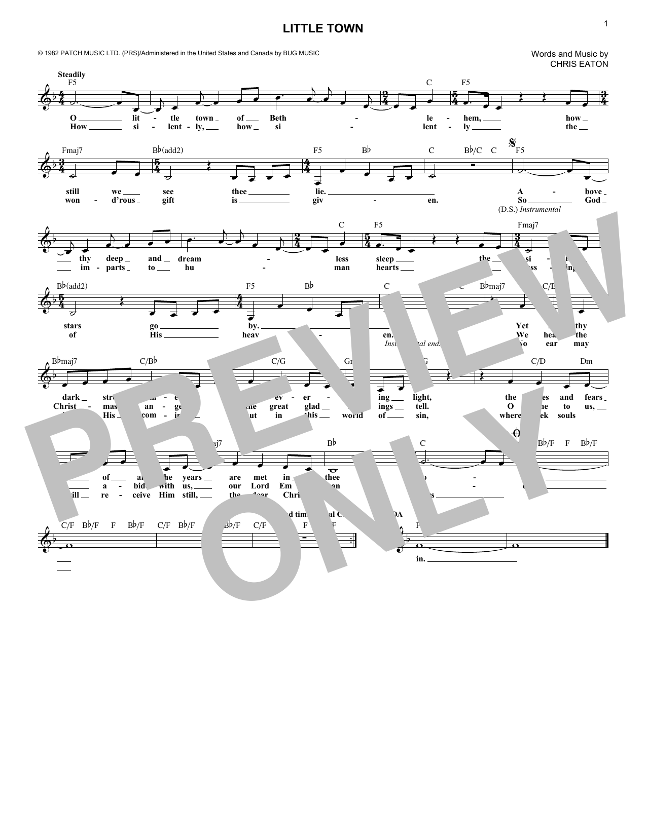 Produktgalerie: Seite 1 von 1 Little Town, Chris Eaton, Melodieinstrument