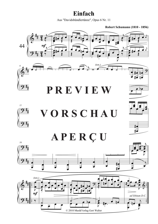 Produktbild zu: Einfach Robert Schumann