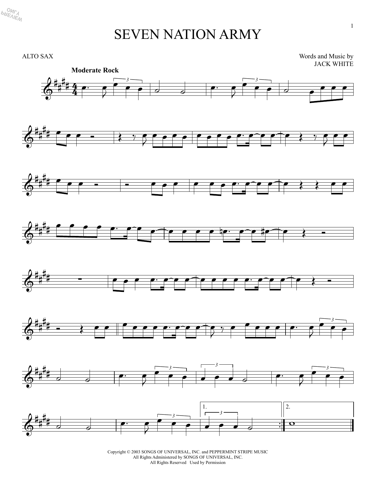 Product gallery: Page 1 of 1 Seven Nation Army, White Stripes