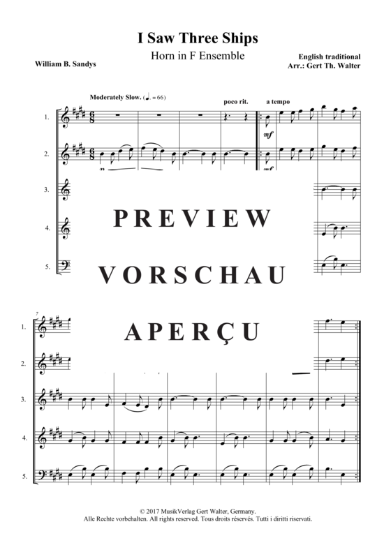 Produktbild zu: I Saw Three Ships Traditional