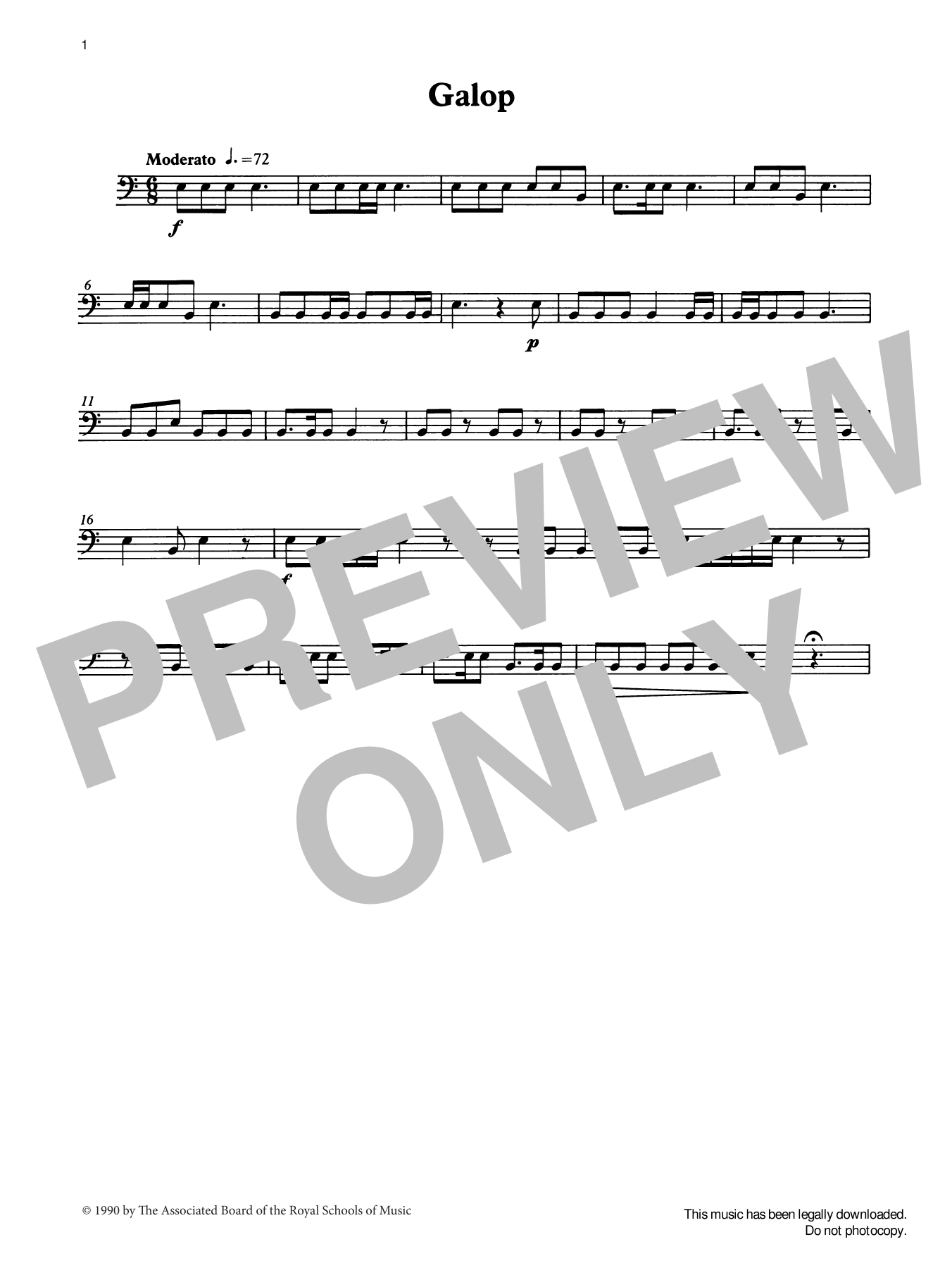 Produktgalerie: Seite 1 von 1 Galop from Graded Music for Timpani, Book II, Ian Wright, Percussion
