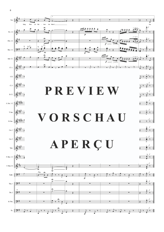 Produktgalerie: Seite 11 von 11 Vilja (aus Die lustige Witwe), , Sopran Solo und Concert Band
