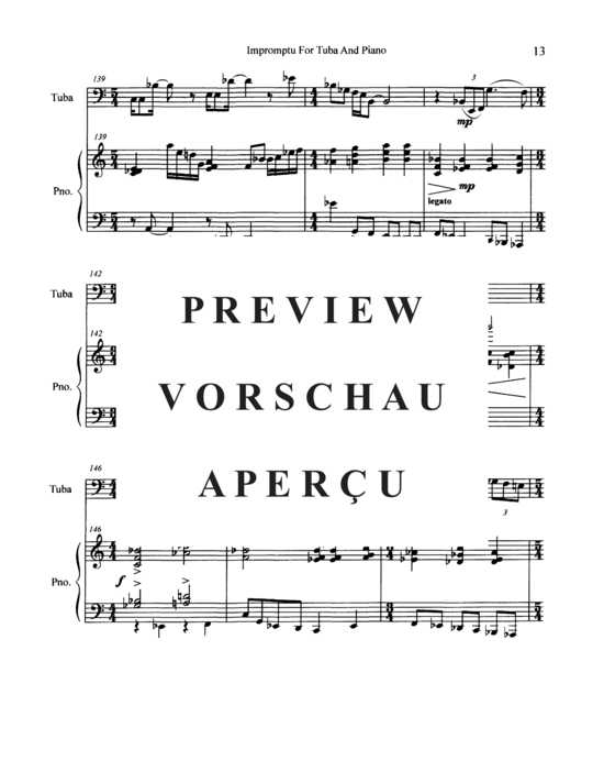Produktgalerie: Seite 15 von 21 Impromptu , , (Tuba + Klavier)