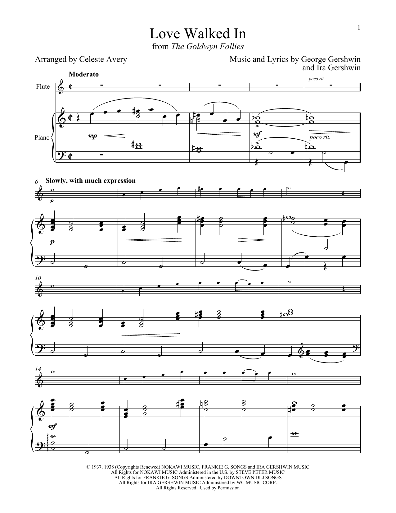 Produktgalerie: Seite 1 von 1 Love Walked In (from The Goldwyn Follies), George Gershwin & Ira Gershwin