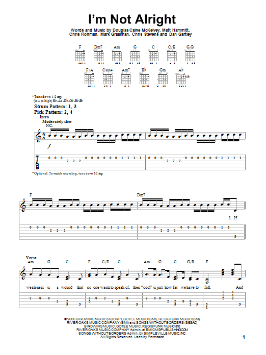 Product gallery: Page 1 of 1 I'm Not Alright, Sanctus Real