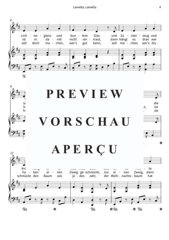 Produktgalerie: Seite 6 von 7 Lametta, Lametta, , Gesang und Klavier