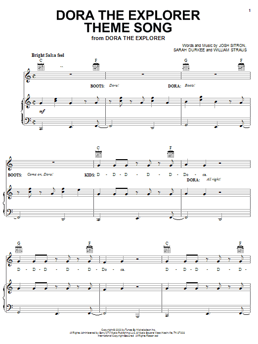 Produktbild zu: Dora The Explorer Theme Song