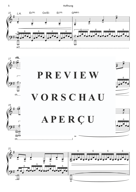 gallery: Hoffnung - Lyrische Melodien für Klavier, , Klavier Solo