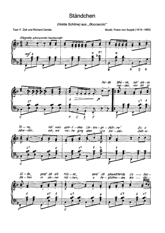 Product picture to: Ständchen (Holde Schöne) aus: Boccaccio