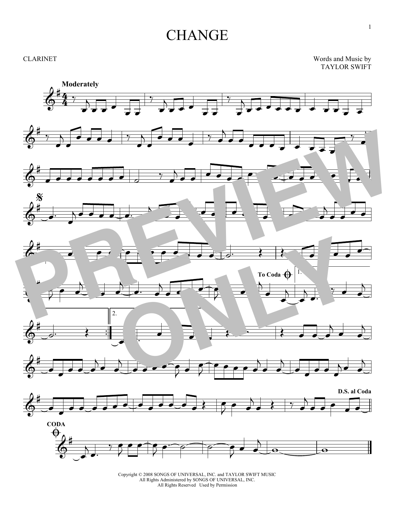 Product gallery: Page 1 of 1 Change, Taylor Swift