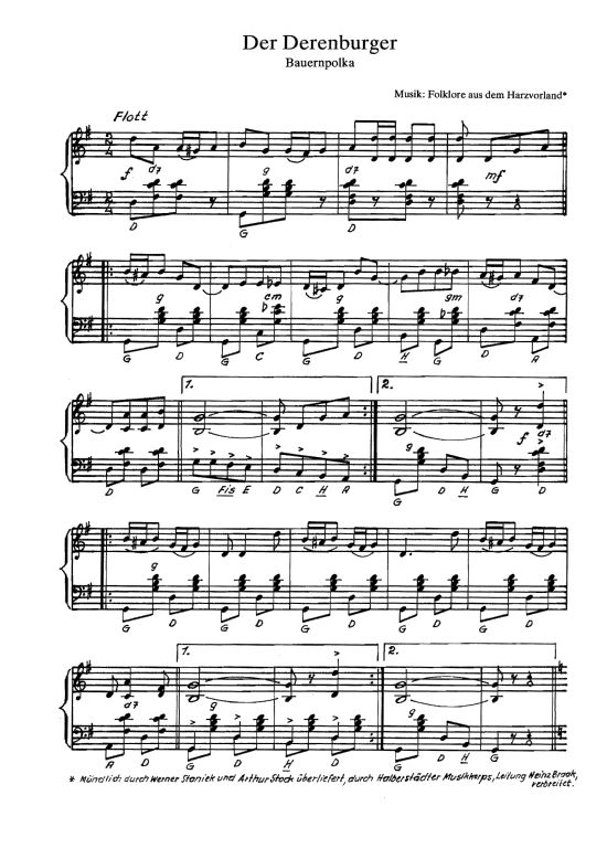 Product picture to: Der Derenburger Bauernpolka