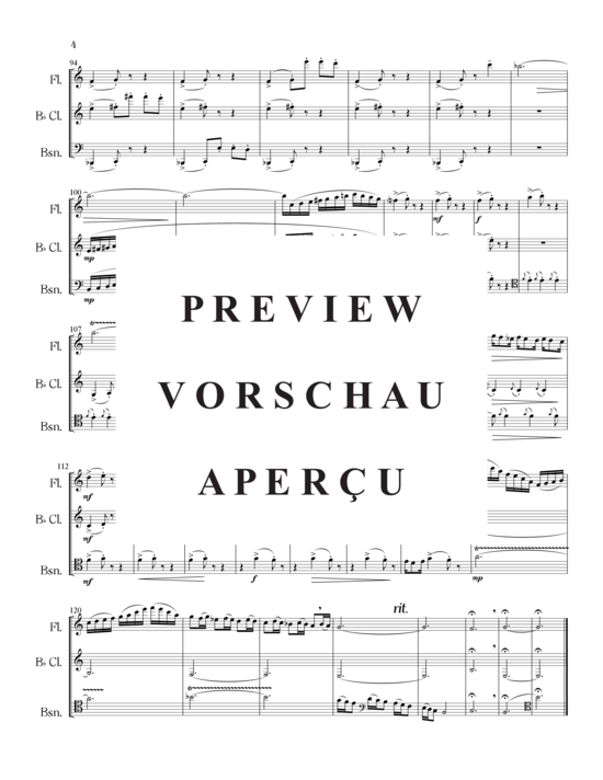 Product gallery: Page 5 of 21 Drei für Drei , , (flute, clarinet, bassoon)