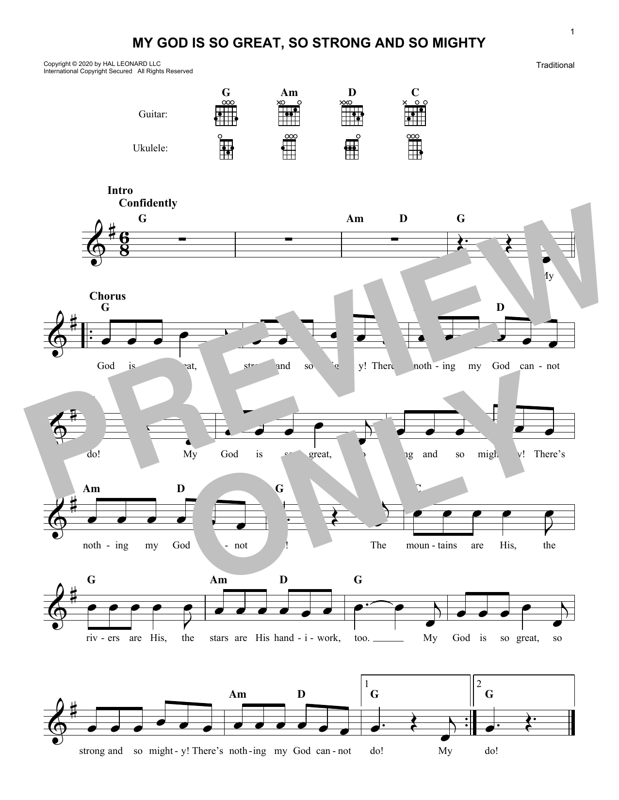 Produktbild zu: My God Is So Great, So Strong And So Mighty