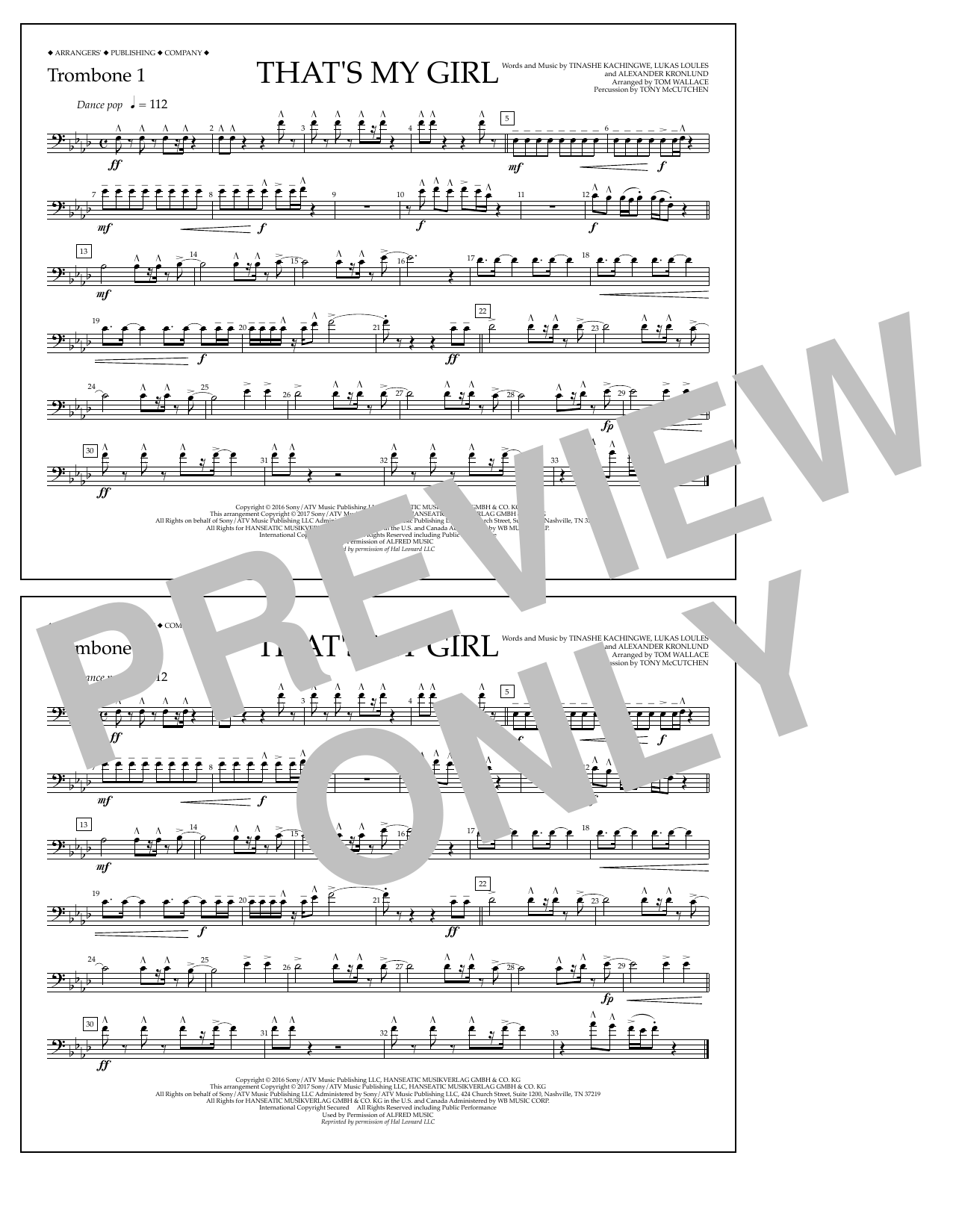 Produktbild zu: That's My Girl - Trombone 1