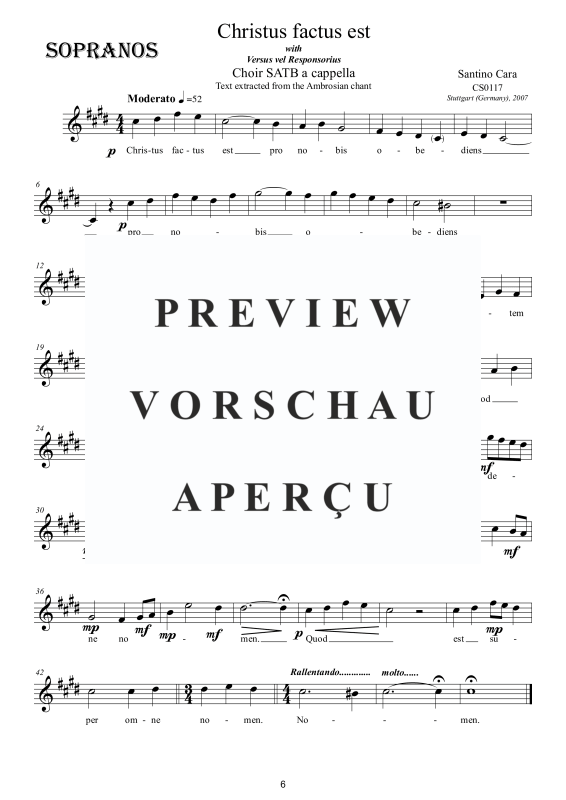Produktgalerie: Seite 7 von 11 Christus factus est - Ambrosianischer Gesang, , Gemischter Chor