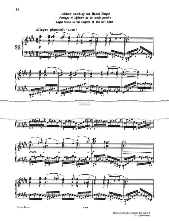 Produktbild zu: Allegro piacevole Study (Op. 740, No.23)