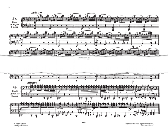 Product picture to: Andante In E Major (No.27 from 'Melodische Übungsstücke Op.149')