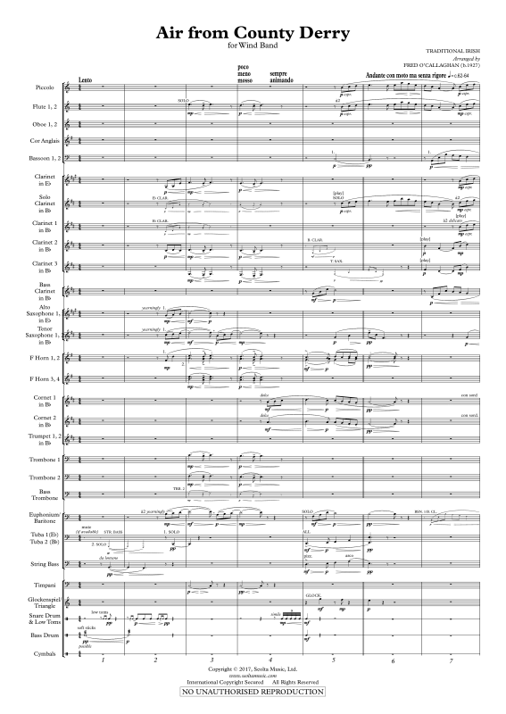Produktgalerie: Seite 1 von 11 Lied aus County Derry, , Holzbläser Concert Band