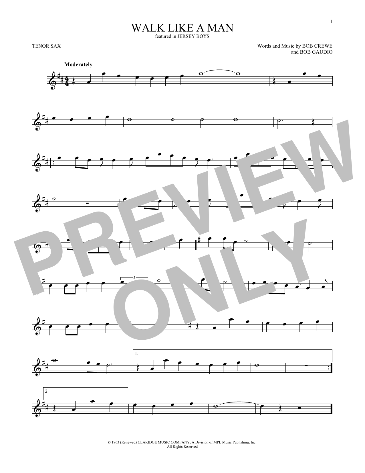 Product gallery: Page 1 of 1 Walk Like A Man, The Four Seasons