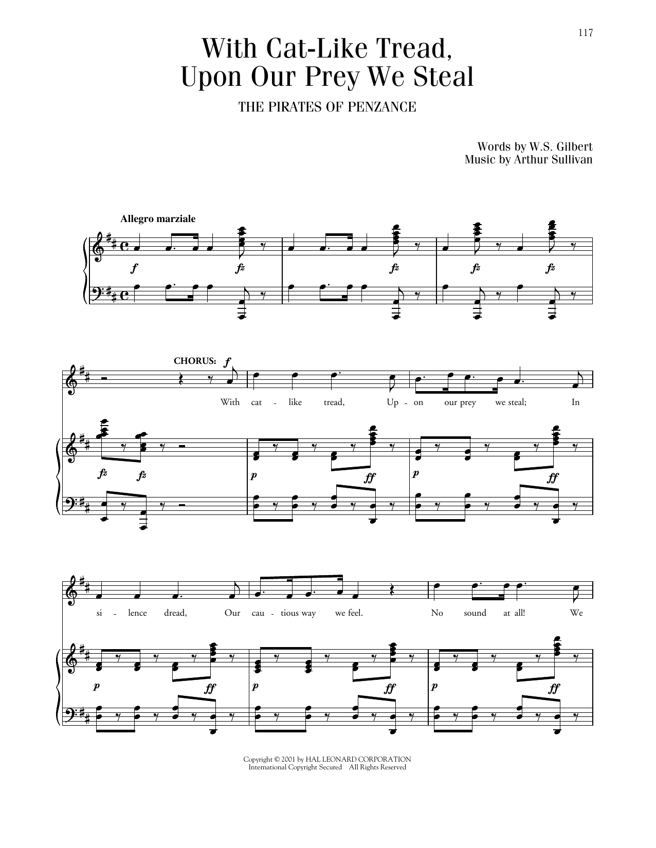 Produktbild zu: With Cat-Like Tread (from The Pirates Of Penzance)