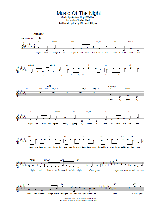 Produktbild zu: Music Of The Night