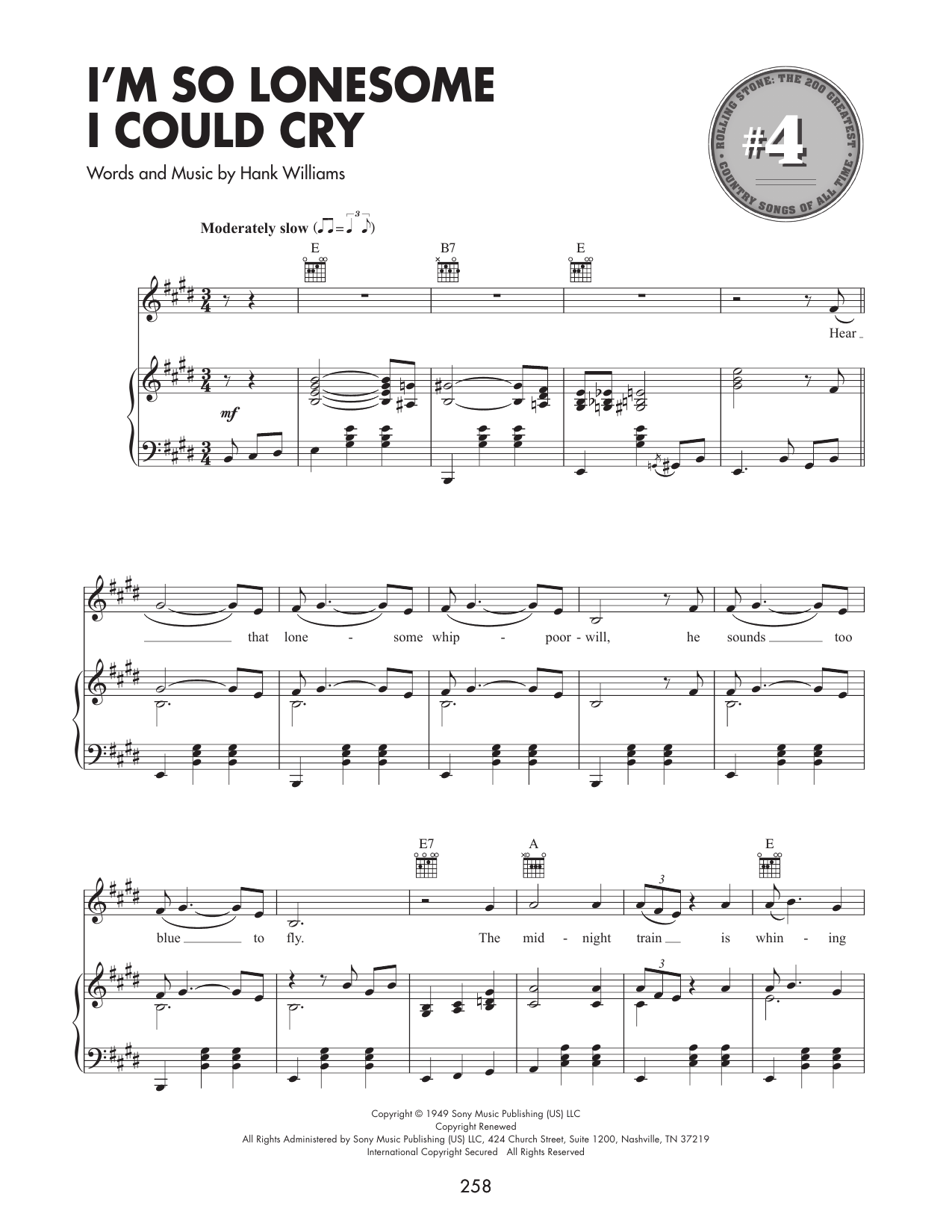 Produktgalerie: Seite 1 von 1 I'm So Lonesome I Could Cry, Elvis Presley, Gesang, Gitarre, Klavier