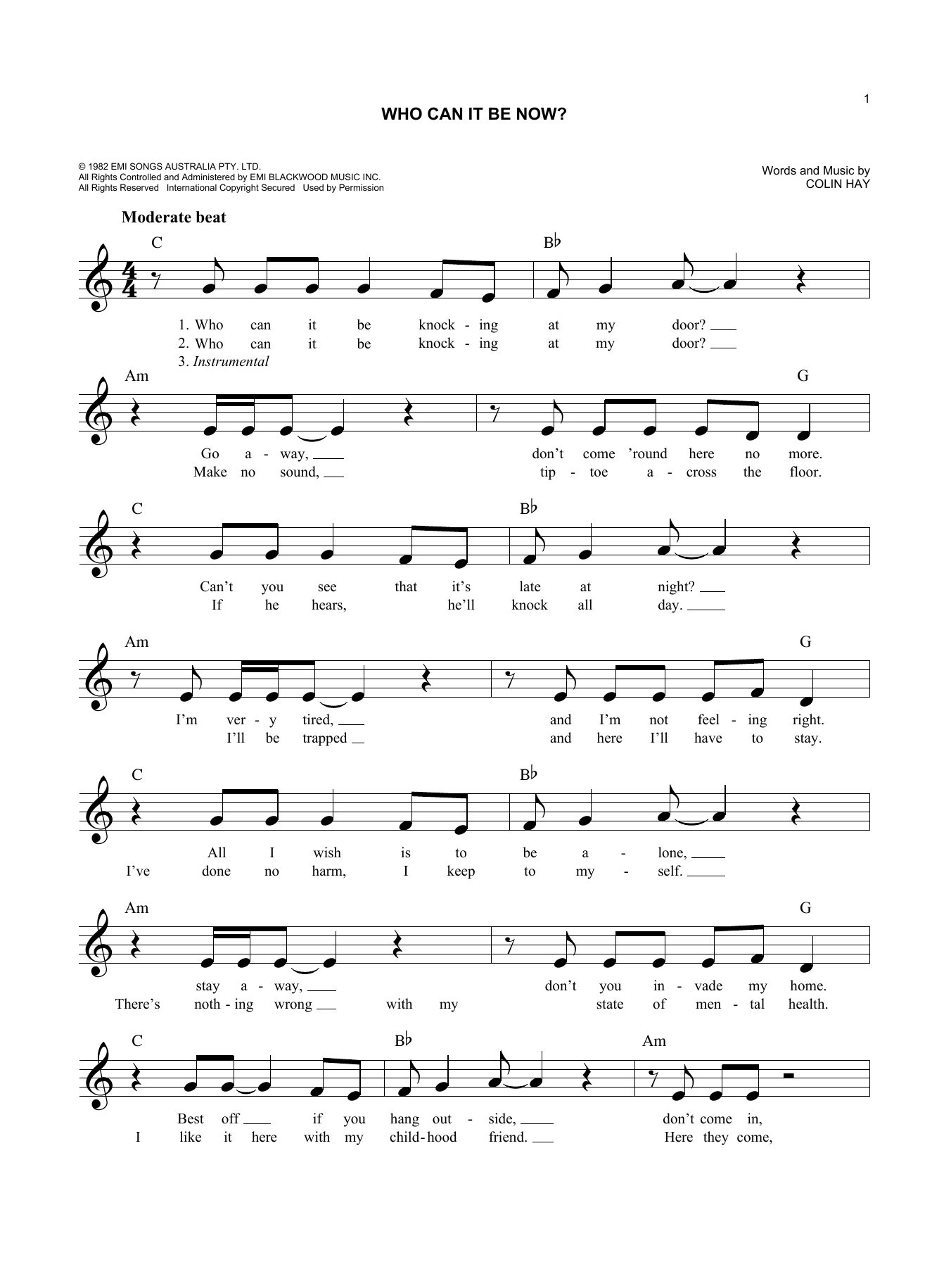 Produktbild zu: Who Can It Be Now?