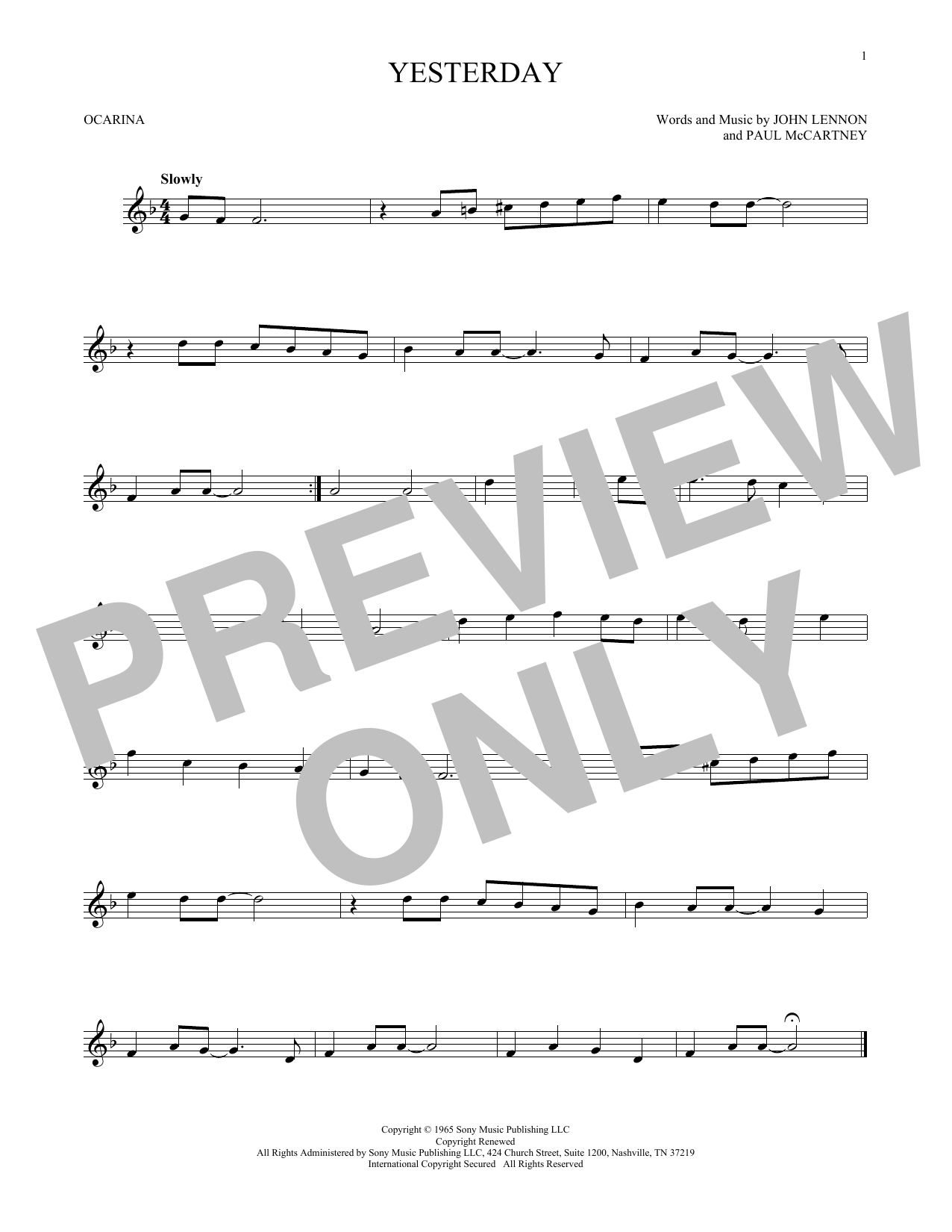 Product gallery: Page 1 of 1 Yesterday, The Beatles