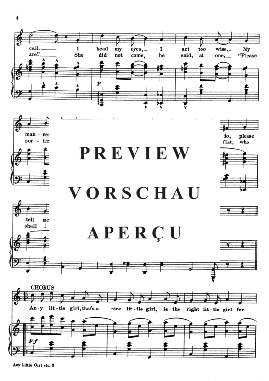 Produktgalerie: Seite 4 von 8 Any Little Girl, That's A Nice Little Girl - Is The Rights Little Girl For Me , Murray, Billy  , Klavier und Gesang