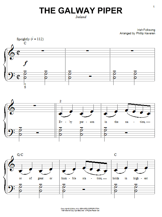 Product picture to: The Galway Piper (arr. Phillip Keveren)