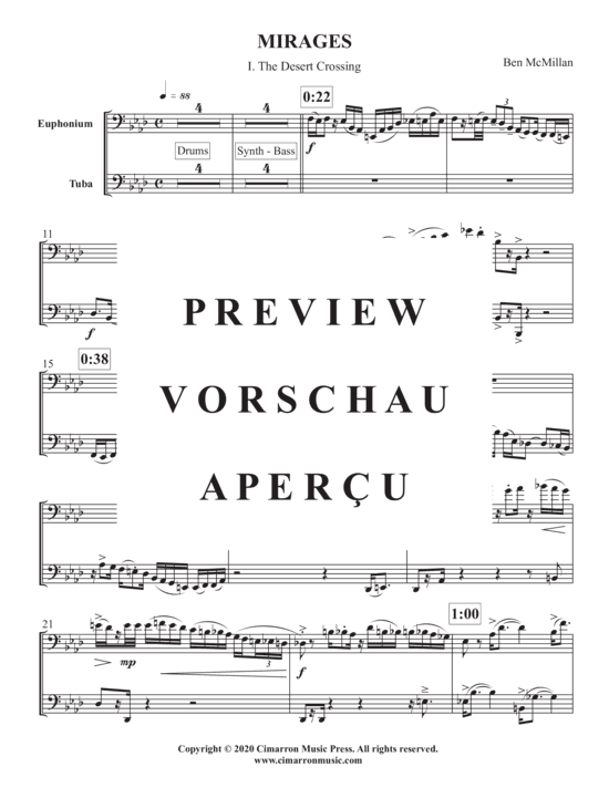 Produktgalerie: Seite 4 von 10 Mirages , , (Euphonium, Tuba + Electronics)