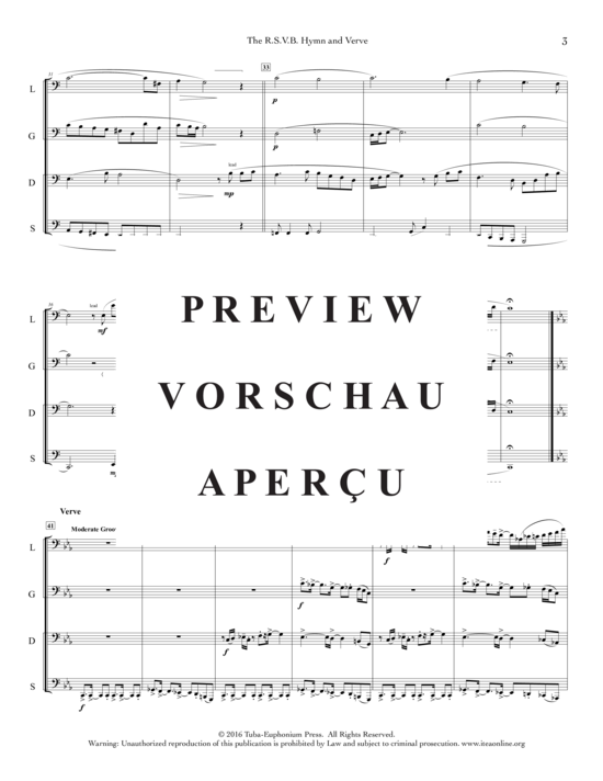 Product gallery: Page 5 of 21 The R.S.V.B Hymn and Verve , , (Tuba Quartett EETT)