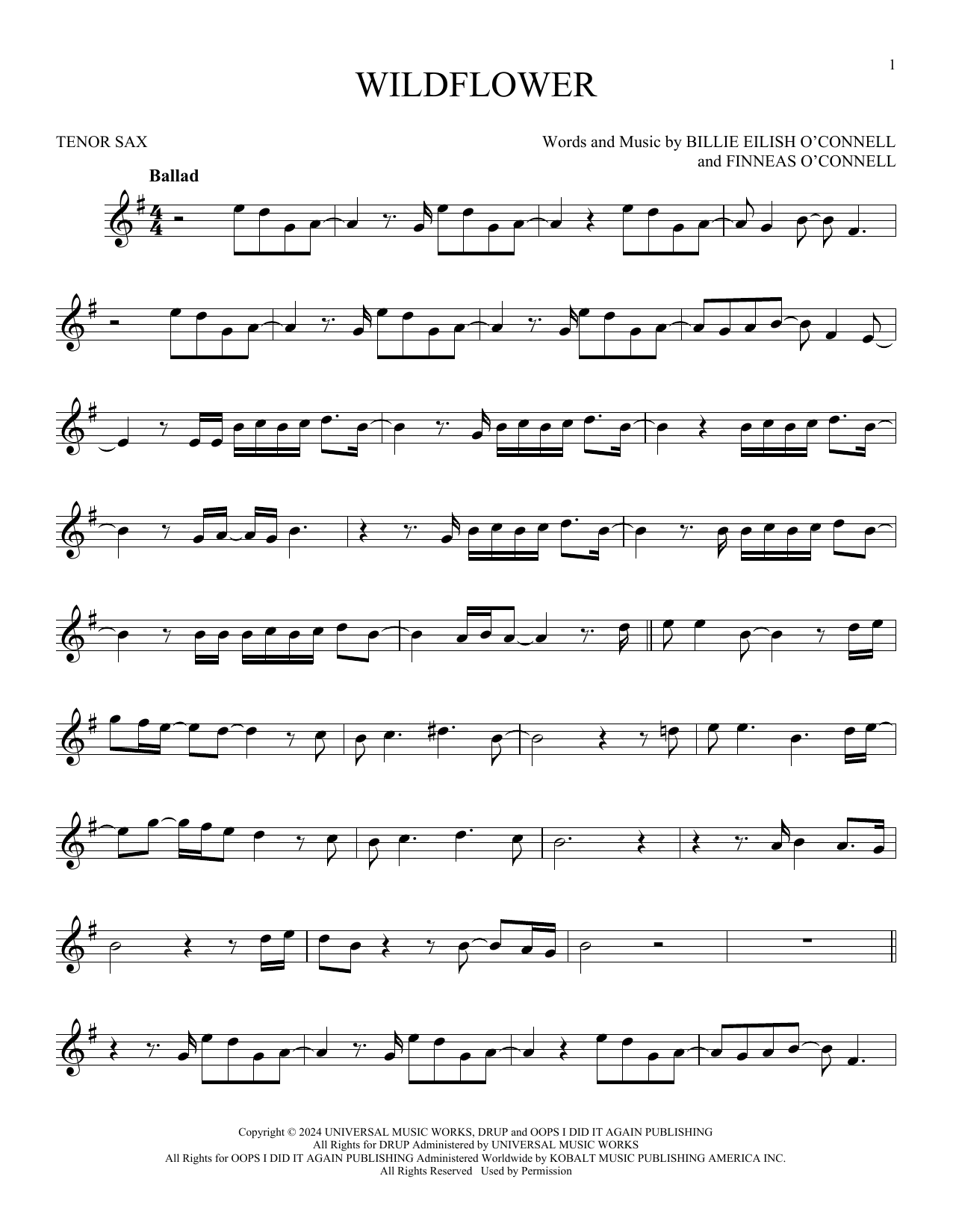 Product gallery: Page 1 of 1 Wildflower, Billie Eilish