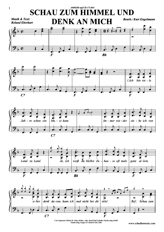 Produktbild zu: Schau zum Himmel und denk an mich Amigos