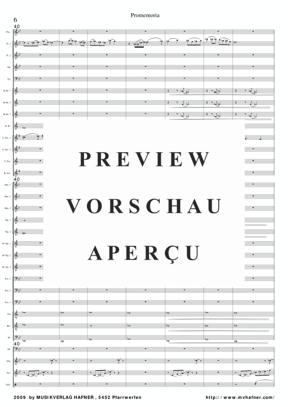 Product gallery: Page 11 of 11 Promemoria, , (large wind orchestra)
