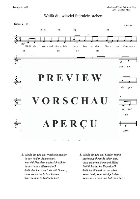 Produktbild zu: Weißt du, wieviel Sternlein stehen Wilhelm, Hey