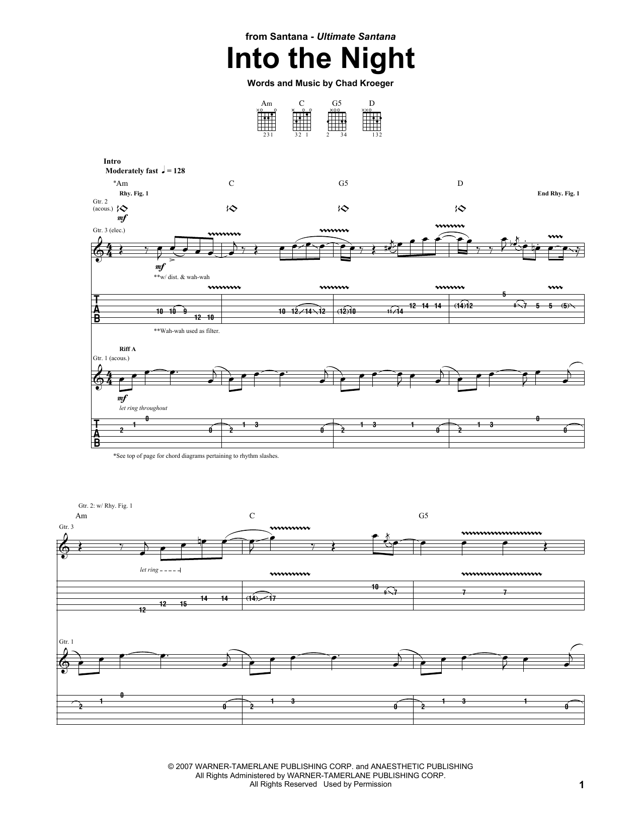 Product gallery: Page 1 of 1 Into The Night, Santana