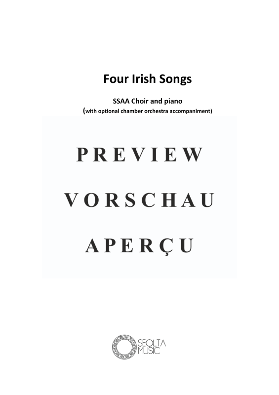 Produktgalerie: Seite 4 von 11 Four Irish Songs, , Frauenchor SSAA und Klavier