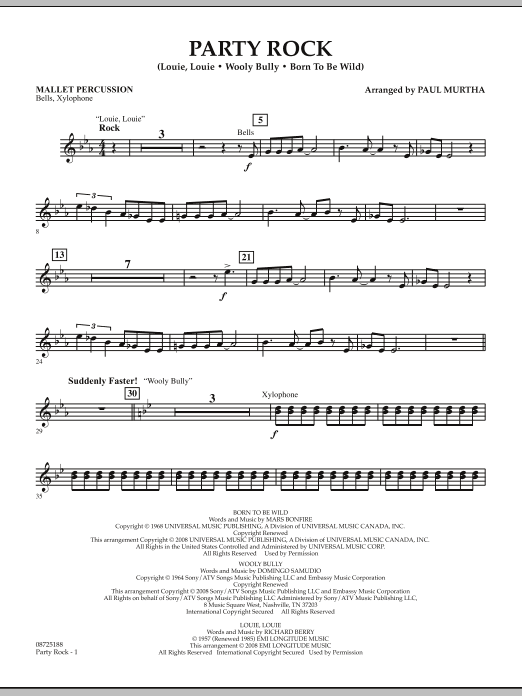 Produktgalerie: Seite 1 von 1 Party Rock - Mallet Percussion, Paul Murtha, Ensemble