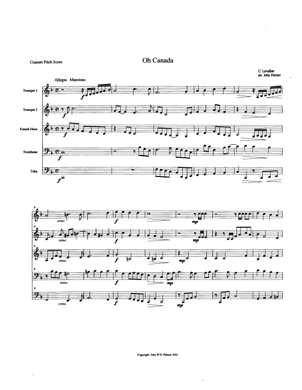 Produktgalerie: Seite 1 von 11 Oh Canada, , Blechbläser Quintett